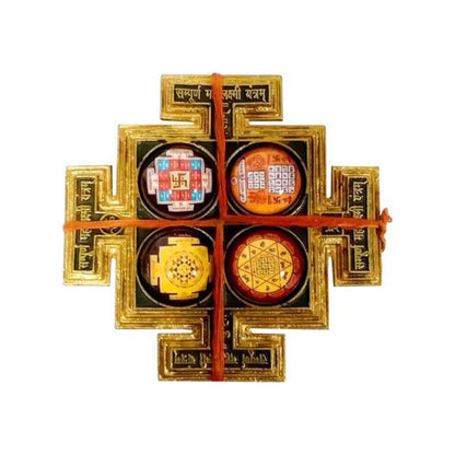 Sampurna Maha Lakshmi Yantra Chowki In Brass by SAMAHealing - Yantra Chowki (View 2)