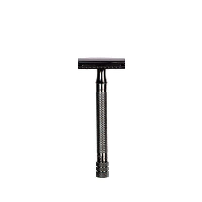 Merkur 23B 3-Piece DE Safety Razor, Closed Comb, Knurled Long Handle, Black by Merkur - Double Edge Safety Razors (View 2)