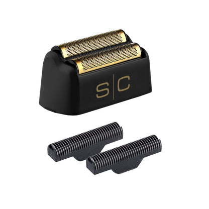 S|C Instinct Shaver Replacement Matte Black Titanium Replacement Foil and Cutter Set by StyleCraft - Sustainable Living