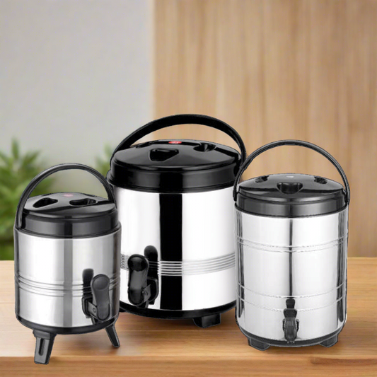 Stainless Steel Insulated Hot and Cold Beverage Dispenser | Available in Multiple Sizes | Hot Beverage Containers | Water Thermos Container | SAMA Homes