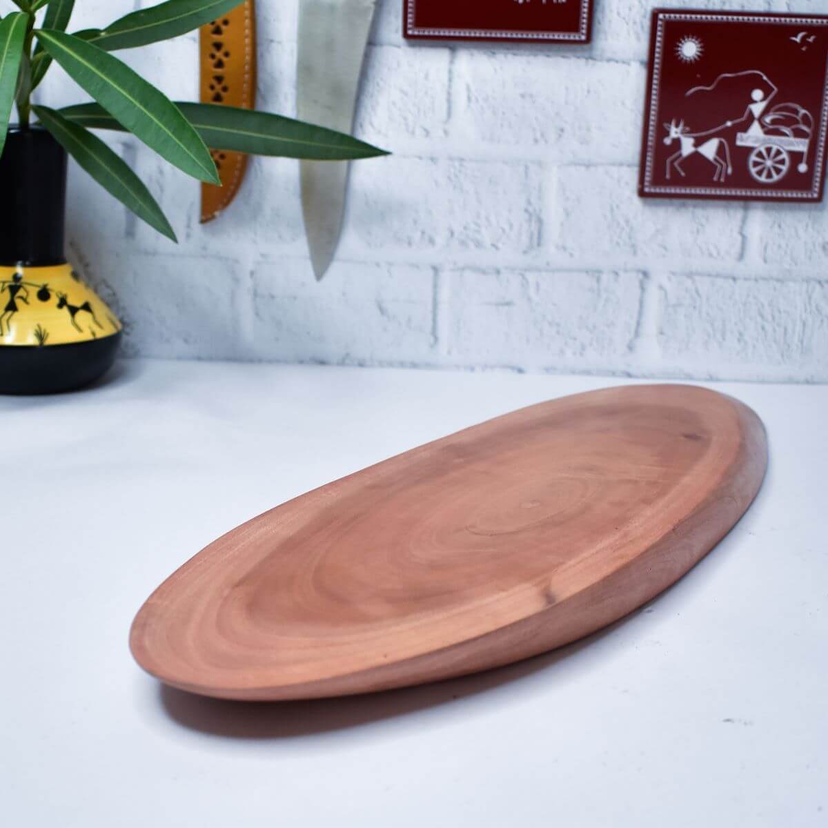Natural Shape Neem Wood Chopping Board - Eco-friendly - Sama Homes
