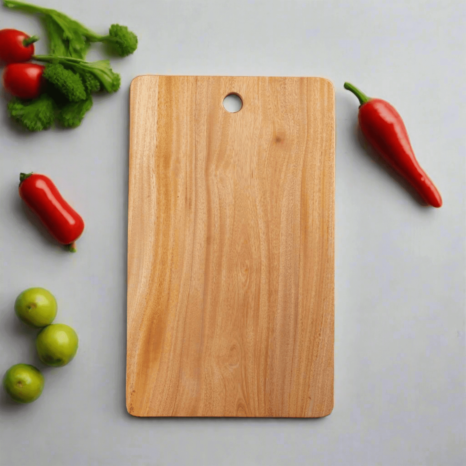 Neem Wood Chopping Board Compact Rectangle - Eco-friendly - Sama Homes