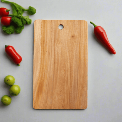 Neem Wood Chopping Board Compact Rectangle by Sama Homes - Sustainable Living
