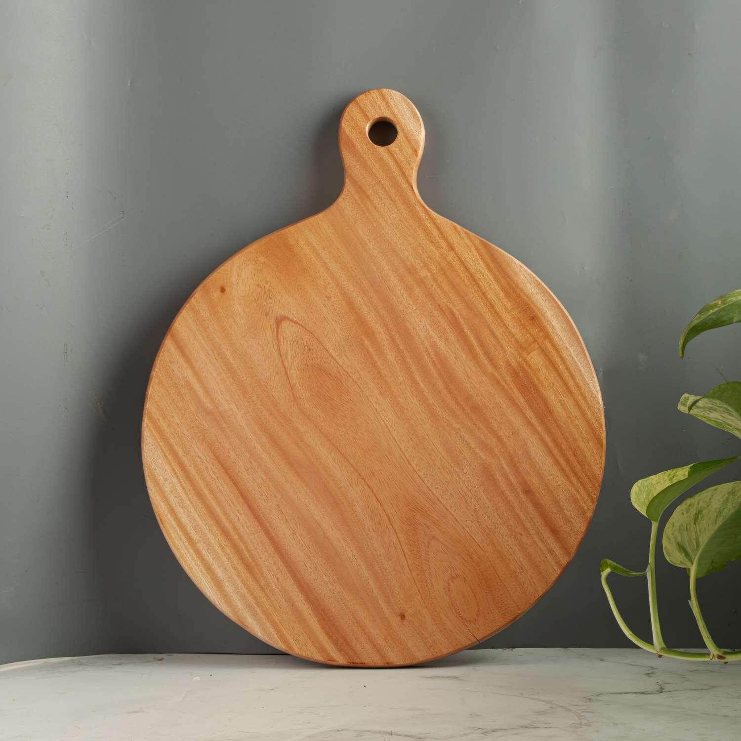 Neem Wood Chopping Board Compact Round - Image 2