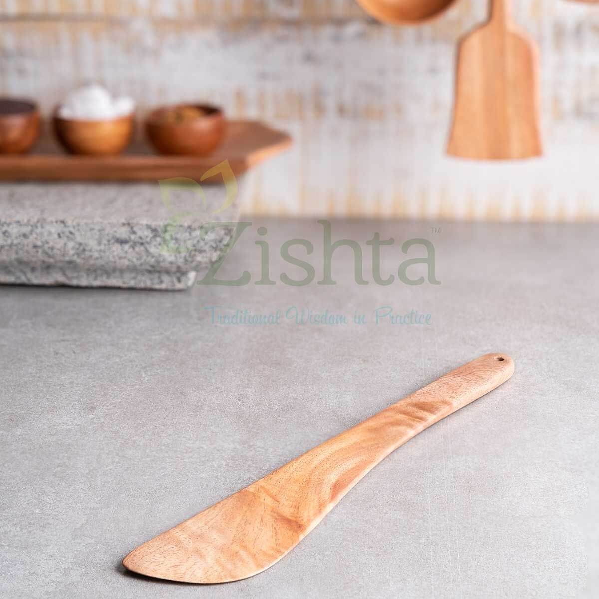 Neem Wood Ladle-Fry - Eco-friendly - Sama Homes