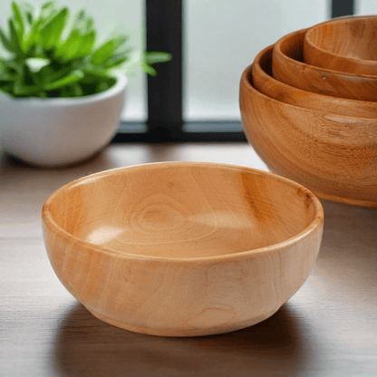 Neem Wood Serving Bowl by Sama Homes - Sustainable Living (View 2)