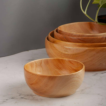 Neem Wood Serving Bowl by Sama Homes - Sustainable Living