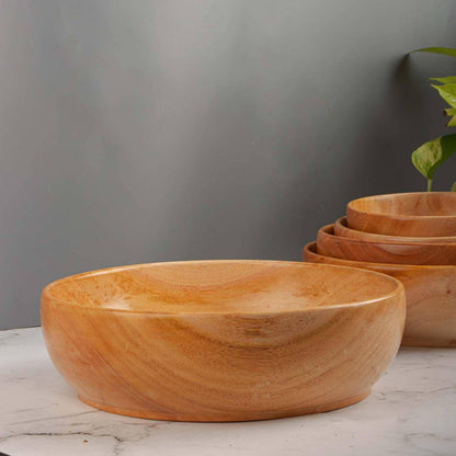 Neem Wood Serving Bowl by Sama Homes - Sustainable Living (View 4)
