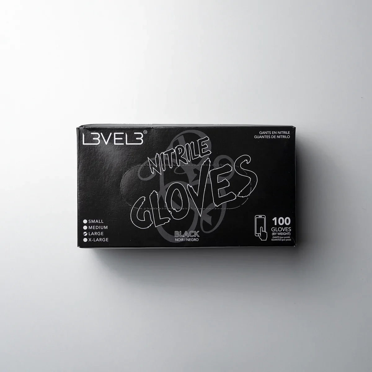 LV3 Nitrile Gloves Black by L3VEL3 - Sustainable Living