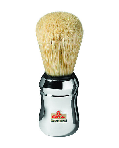 Omega Boar Bristle Shaving Brush With Chromed Plastic Handle by Omega - Shaving Brushes (View 2)