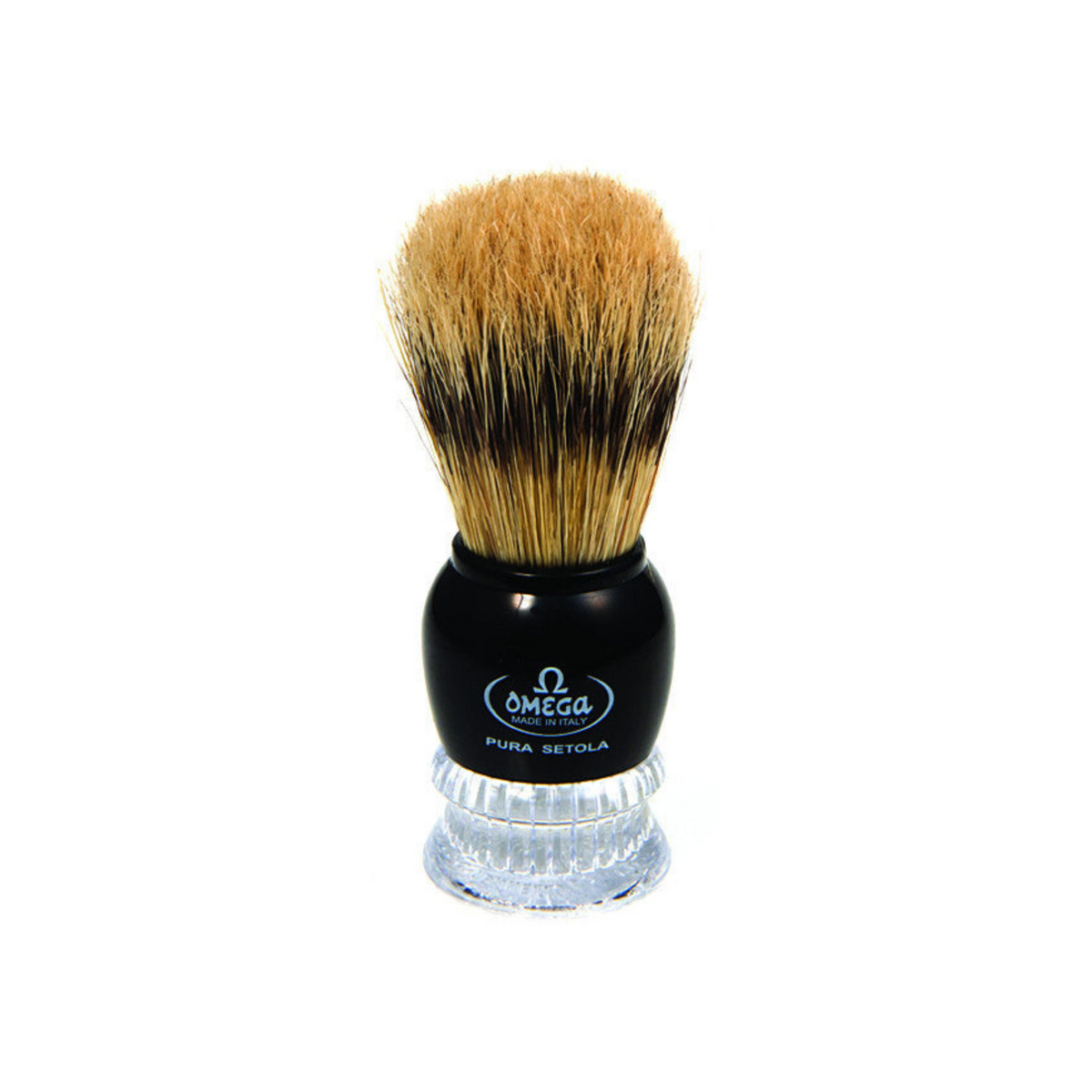 Omega Boar Bristle Shaving Brush With Chromed ABS Handle by Omega - Shaving Brushes