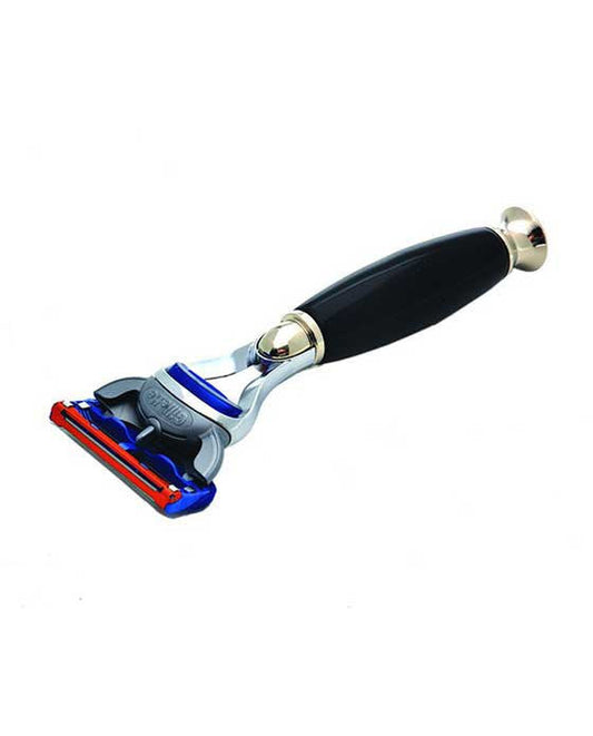 PB-36FSR PureBadger Collection Shaving Razor Black Handle - Fusion Head