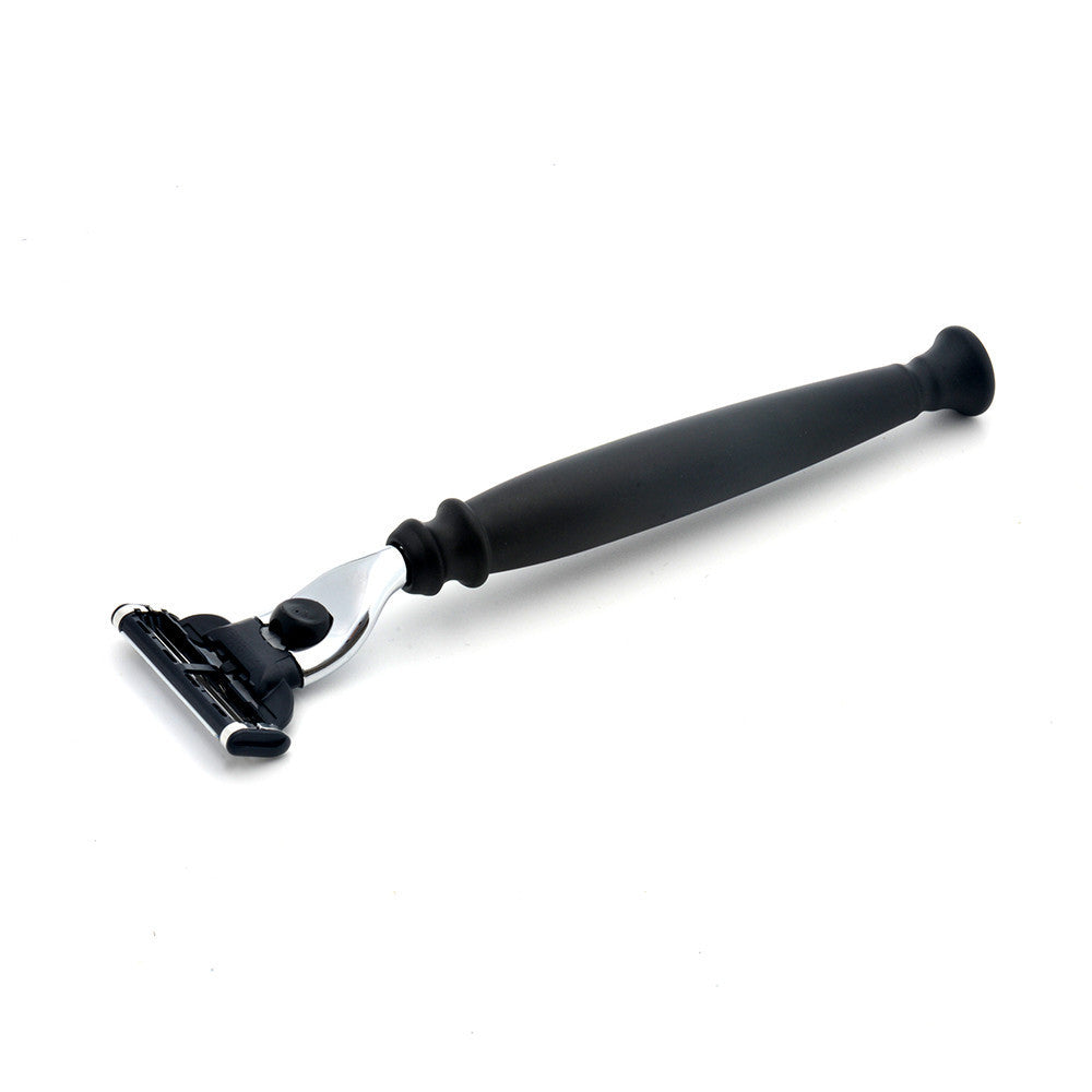 PB-52M3R PureBadger Collection Shaving Razor Matte Black Handle - Mach3 Head - Eco-friendly - Sama Homes