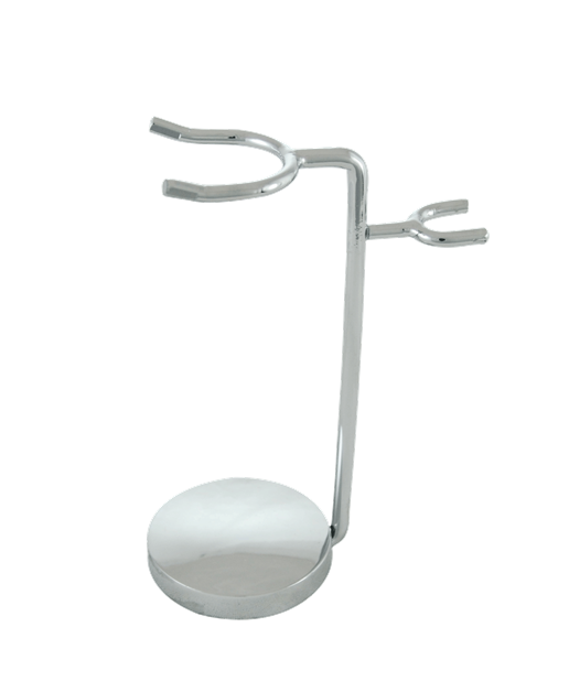 Metal DE Safety Razor or Mach3 Razor + Shave Brush Stand - Chrome - Eco-friendly - Sama Homes