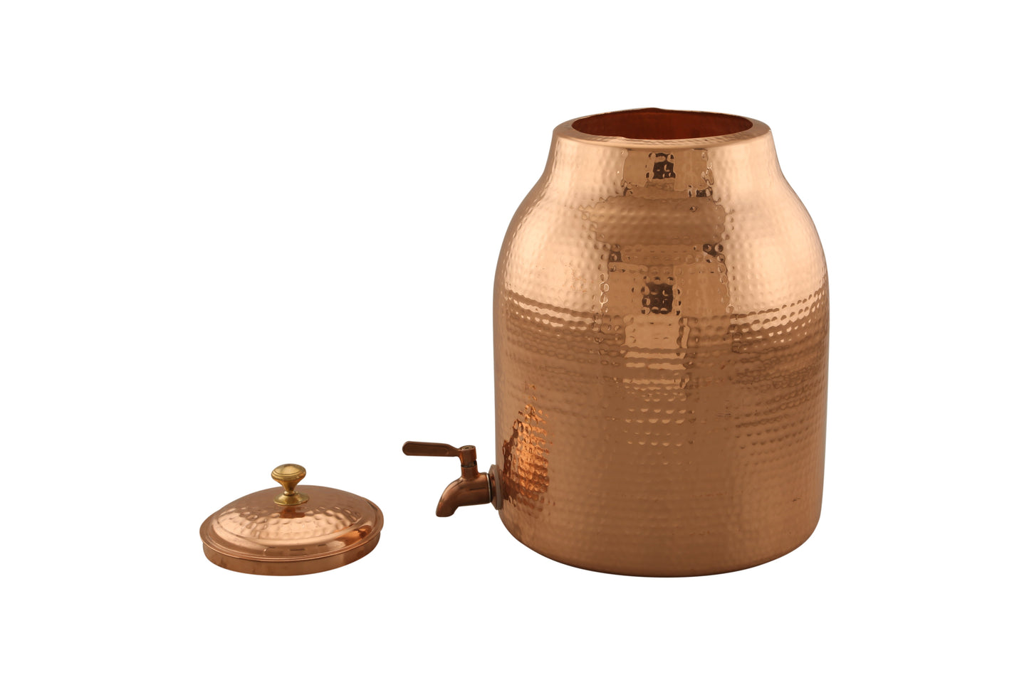 Essence Matka Hammered Copper Water Pot – Handcrafted Ayurvedic Drinkware for Healthy Living