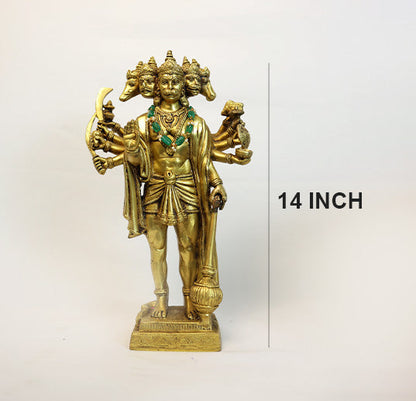 BRASS PANCHMUKHI by Siddhhi Arts - Idol (View 6)