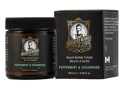 Educated Beards Peppermint Cedarwood Beard Butter Cream 118ml by Educated Beards - Sustainable Living