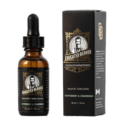 Educated Beards Organic Beard Oil - Peppermint Cedarwood, 30ml by Educated Beards - Sustainable Living