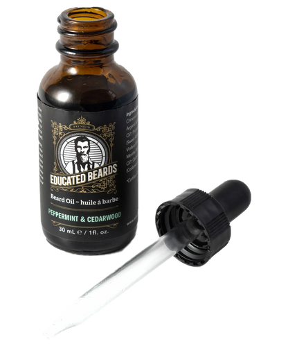Educated Beards Organic Beard Oil - Peppermint Cedarwood, 30ml by Educated Beards - Sustainable Living (View 2)