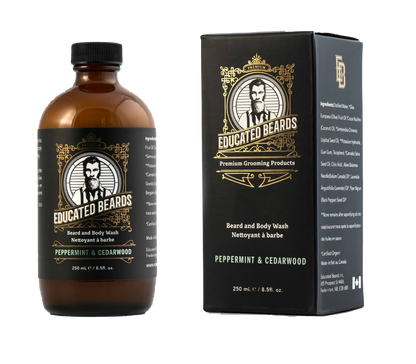 Educated Beards Purifying Beard & Body Wash - Peppermint Cedarwood, 250ml by Educated Beards - Sustainable Living