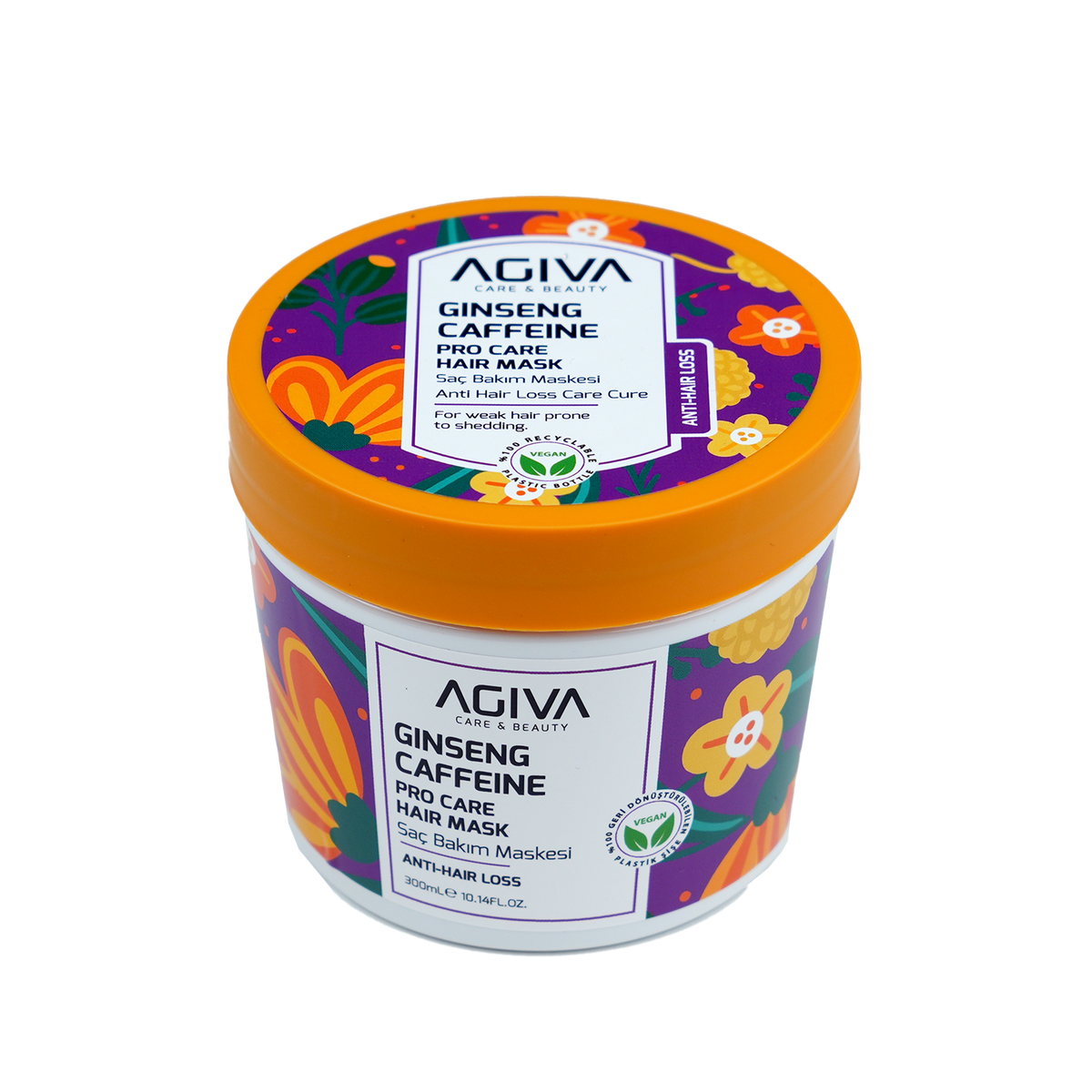 Agiva Caffeine Ginseng Pro Care Hair Mask 300ML by Agiva - Sustainable Living