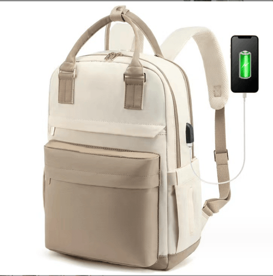 SAMA Homes - fashnable laptop backpack with external charnign port in bag