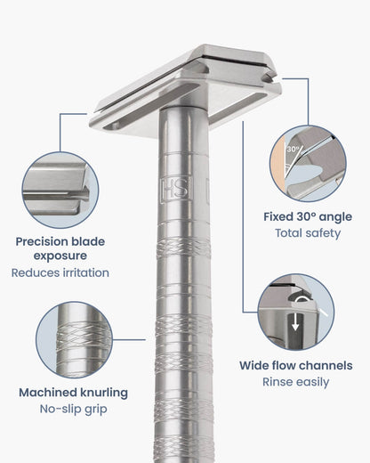 Henson AL13 "Complete" Essentials Bundle | Razor + Stand + Skin System by Henson Shaving - Razor Bundle (View 3)