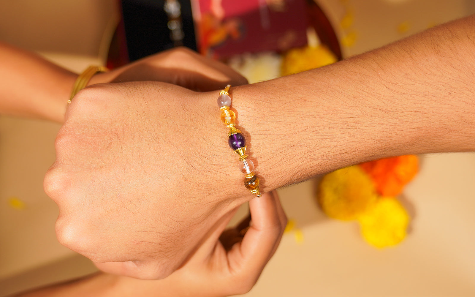 Designer Rakhi Bracelet – Chakra Rakhi for Brother - Image 3