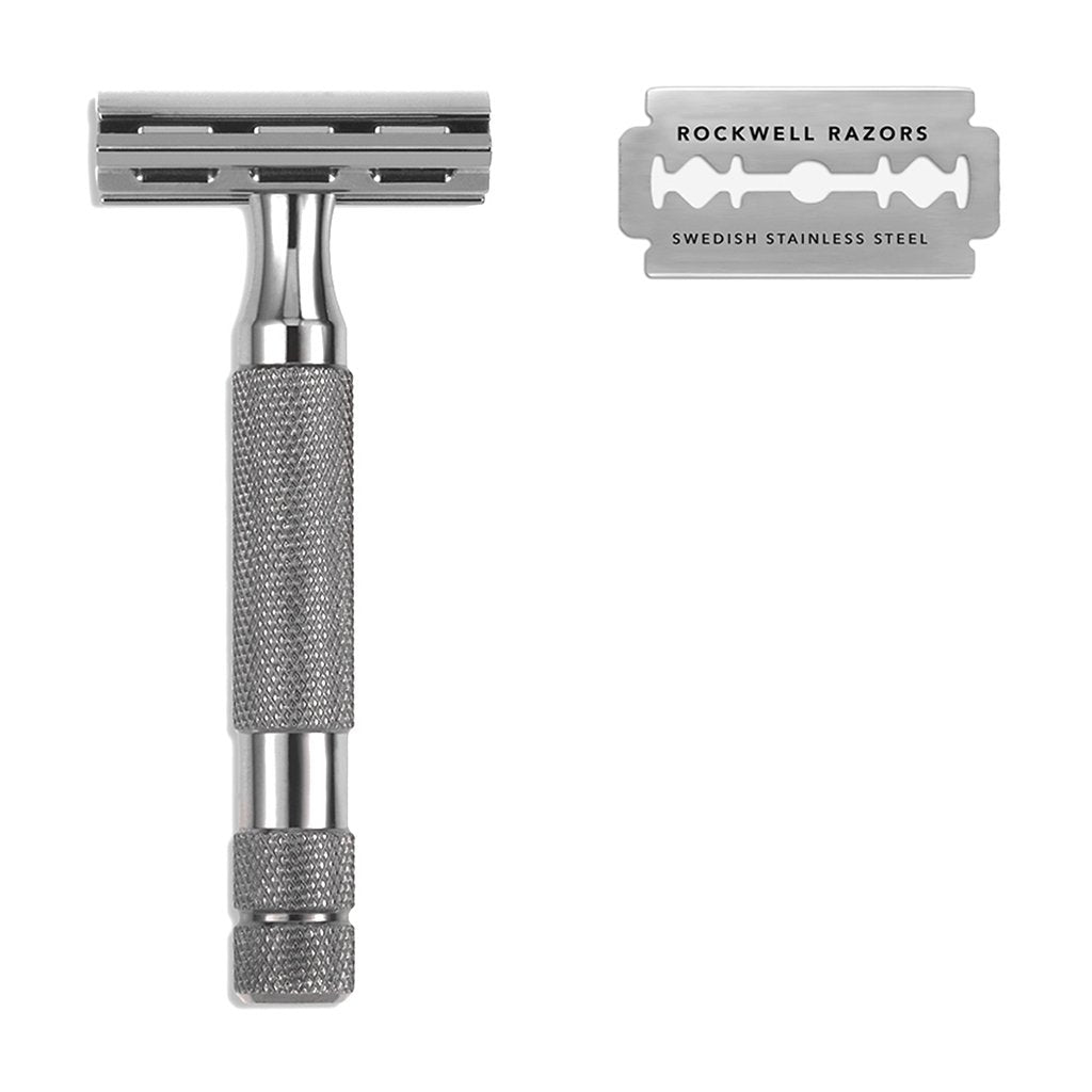 Rockwell 2C Adjustable DE Safety Razor - Gunmetal (2 Settings)