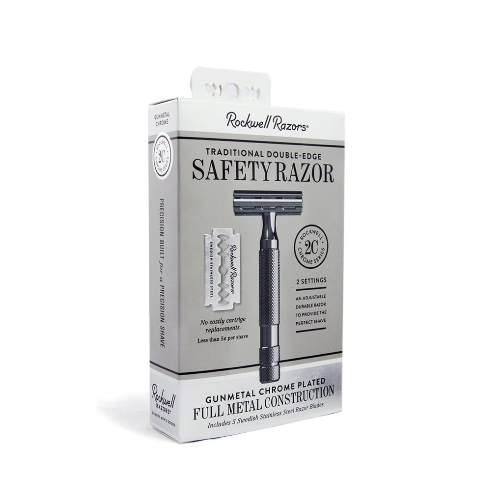 Rockwell 2C Adjustable DE Safety Razor - Gunmetal (2 Settings)