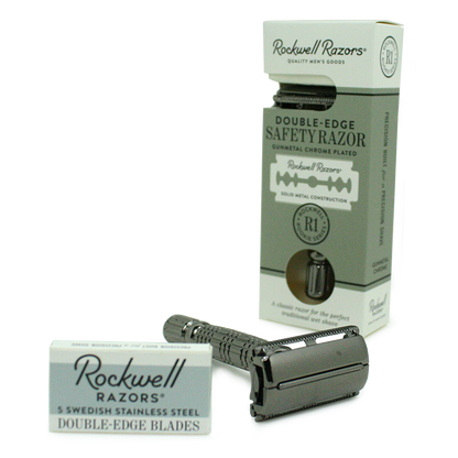 Rockwell R1 DE Safety Razor - Gunmetal by Rockwell - Double Edge Safety Razors (View 2)