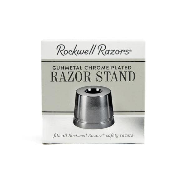 Rockwell Inkwell Razor Stand - Gunmetal Chrome - Image 4