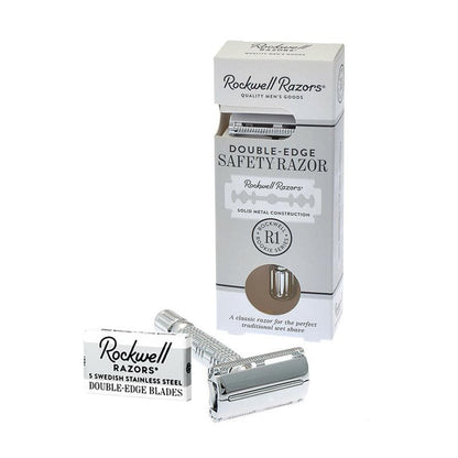 Rockwell R1 DE Safety Razor - White Chrome by Rockwell - Double Edge Safety Razors (View 7)