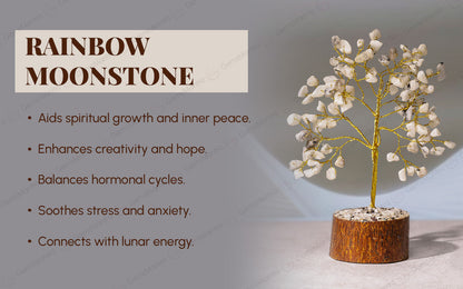 Small Rainbow Moonstone Crystal Tree by SAMAHealing - Sustainable Living (View 3)