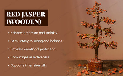 Wooden Red Jasper Crystal Tree by SAMAHealing - Sustainable Living (View 3)