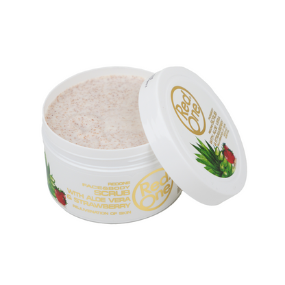 RedOne Strawberry Aloe Vera Facial Scrub 400ml by Redone - Sustainable Living (View 2)