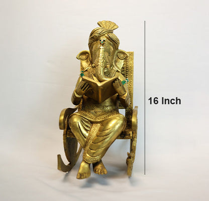 Brass Ganpati Ji by Siddhhi Arts - Idol (View 8)