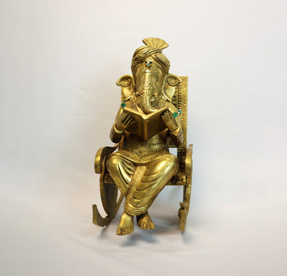 Brass Ganpati Ji by Siddhhi Arts - Idol (View 4)
