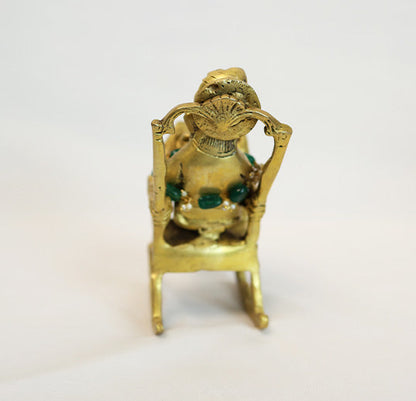 Brass Ganpati Ji by Siddhhi Arts - Idol (View 6)
