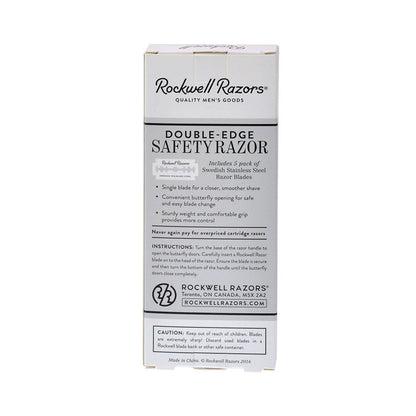 Rockwell R1 DE Safety Razor - White Chrome by Rockwell - Double Edge Safety Razors (View 8)