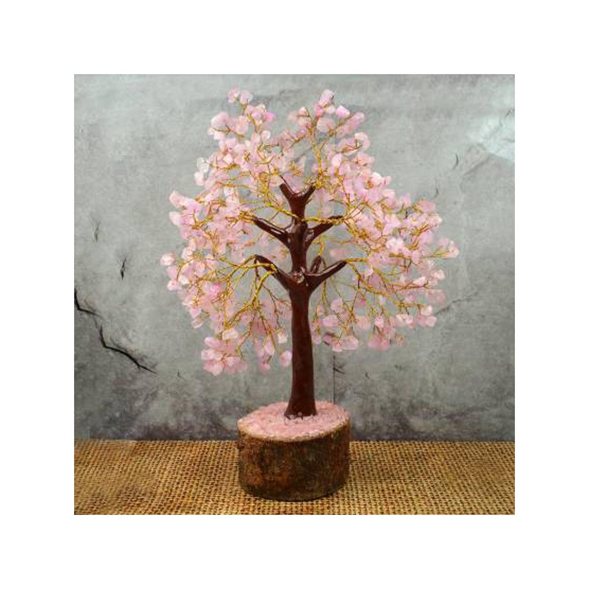 Natural Crystal Rose Quart Tree - Eco-friendly - Sama Homes