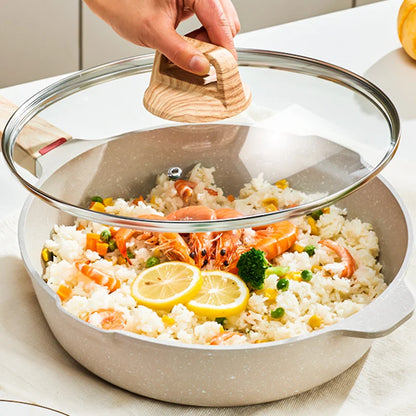 GIANXI Nonstick Pan Multifunctional Aluminum Alloy Coated With Medical Stone Wok Steak Egg Pancake Pot Set Kitchen Utensils by Sama Homes - Sustainable Living (View 2)