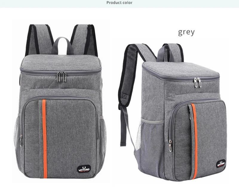 18L Portable Thermal Lunch Bag Food Box Durable Waterproof Cooler Ice Insulated Case Camping Oxford Dinner Backpacks Icebox – Image 13