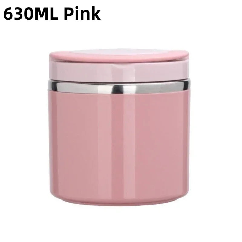Stainless Steel Food Thermal Jar Vacuum Cup Soup Bowl Lunch Box with Handle Portable Sealed Bento Box Thermos Storage Containers – Image 14 - Image 14