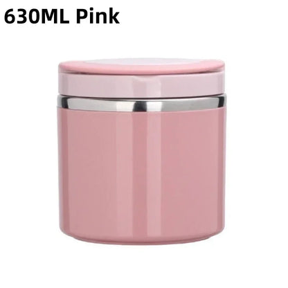 Stainless Steel Food Thermal Jar Vacuum Cup Soup Bowl Lunch Box with Handle Portable Sealed Bento Box Thermos Storage Containers – Image 14