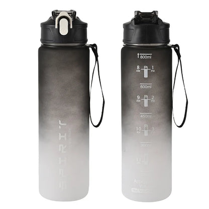 1PCS 800ML Large Capacity Sports Water Bottle Leak Proof Colorful Plastic Cup Drinking Outdoor Travel Portable Gym Fitness Jugs by Sama Homes - Sustainable Living