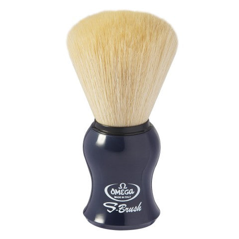 Omega S-Brush synthetic fiber shaving brush, ABS plastic handle. Assorted colors - Eco-friendly - Sama Homes