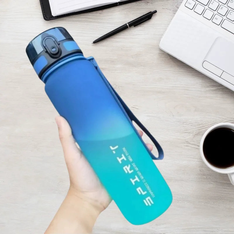 500ML/650ML/1000ML Large Capacity Sports Bottle Motivational Leak Proof Portable Reusable Plastic Cups Outdoor Travel Gym Jugs - Image 15