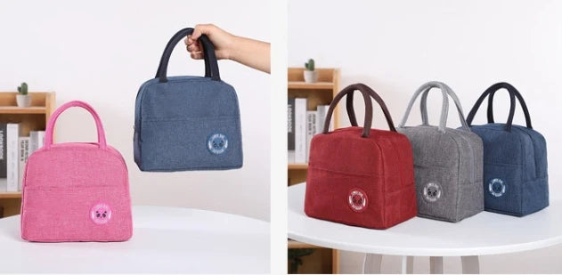 Bento bag large-capacity portable aluminum foil thickened insulated lunch box bag – Image 11 - Image 12