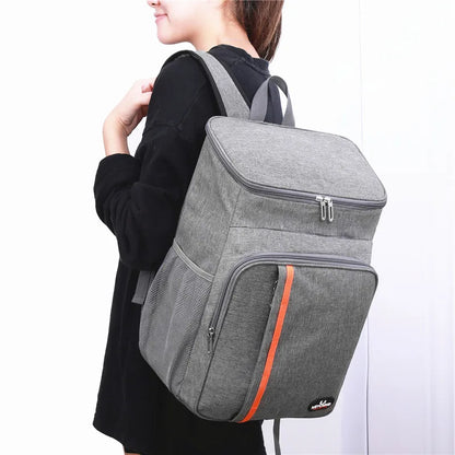 18L Portable Thermal Lunch Bag Food Box Durable Waterproof Cooler Ice Insulated Case Camping Oxford Dinner Backpacks Icebox – Image 3
